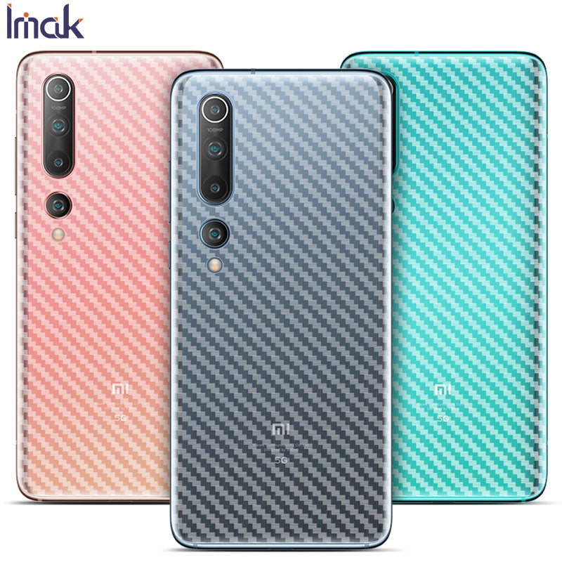 IMAK Carbon Fiber Texture Blød PVC-rygbeskytter til Xiaomi Mi 10 IMAK Carbon Fiber Texture Blød PVC-rygbeskytter til Xiaomi Mi 10
